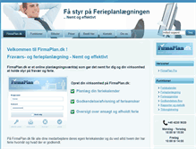 Tablet Screenshot of firmaplan.dk